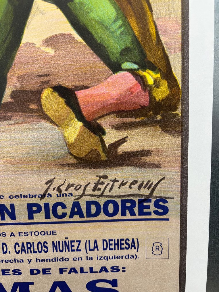 Cros Estrems - Plaza Toros de Valencia, Spain, Jose Tomas, Litho. - 1995 - 1990s #2.1