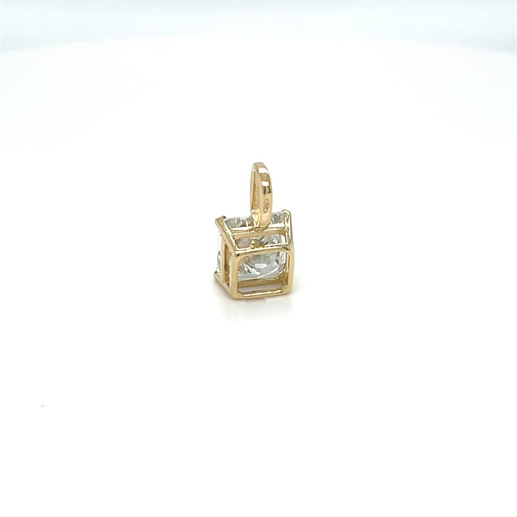 Zonder minimumprijs - Hanger - 14 karaat Geel goud - 1.33ct. tw. Diamant (Lab-grown) #4.3