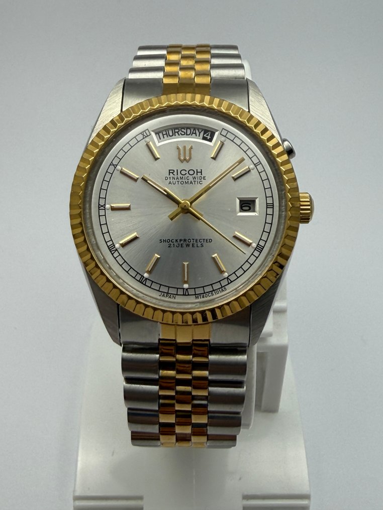 Ricoh - Dynamic Wide - Gold Fluted Bezel - Automatic - Senza prezzo di riserva - Uomo - 1970-1979  #1.0