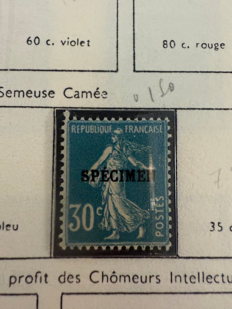 France  - Collection "Cours D'instruction" (dont merson 1fr) en neufs * - B/TB #2.1