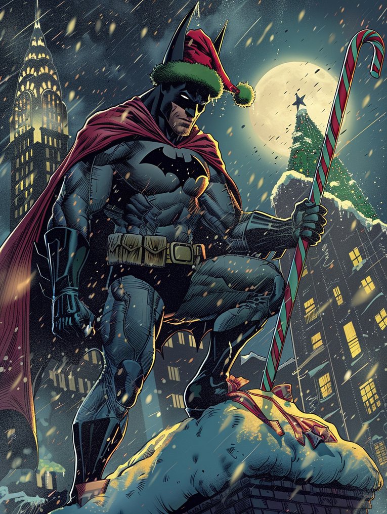 Shayer - BATMAN Gotham Christmas - XL - 60x80cm - !! 1/1 !! #1.0