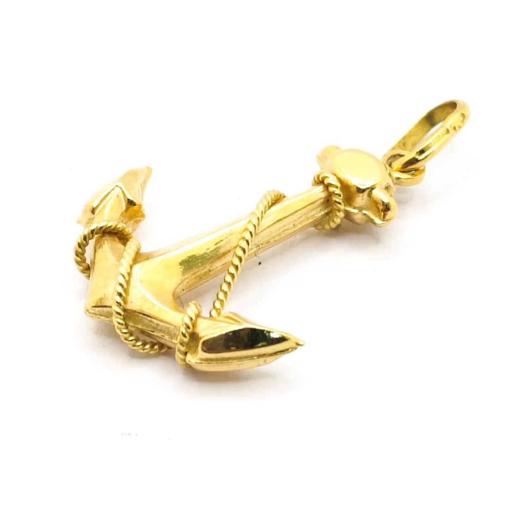 Zonder minimumprijs - Hanger - 18 karaat Geel goud #3.2