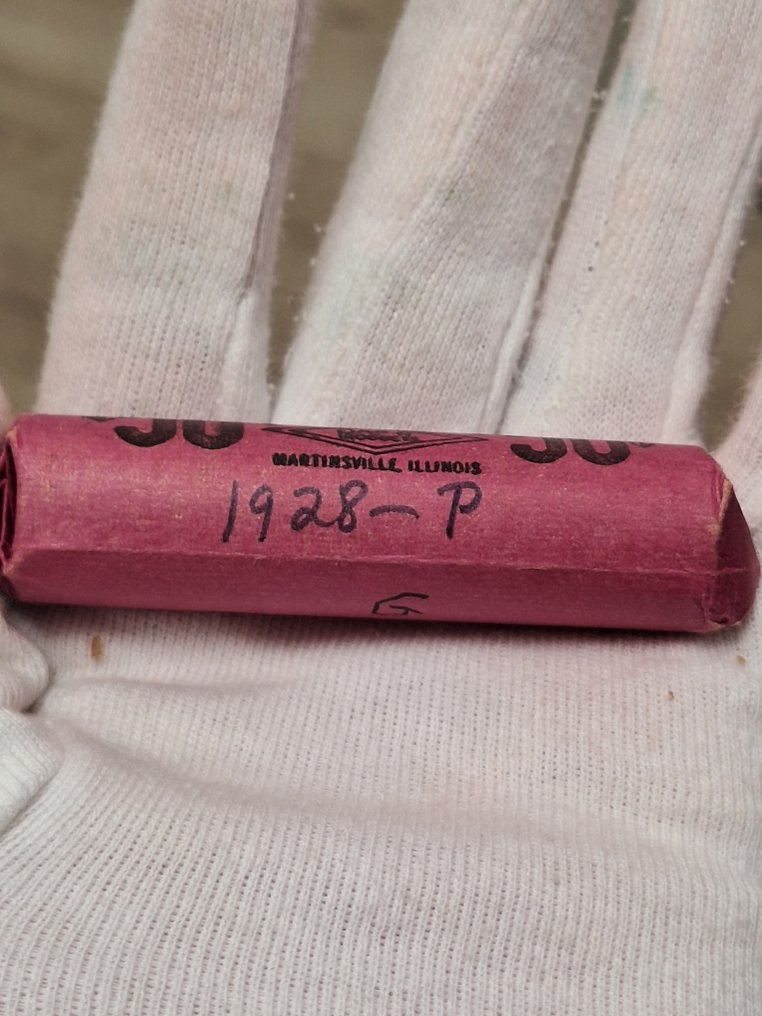 Ηνωμένες Πολιτείες. 50 cents roll 5 old neversearched Cent Rolls whapped in old paper  (χωρίς τιμή ασφαλείας) #3.2