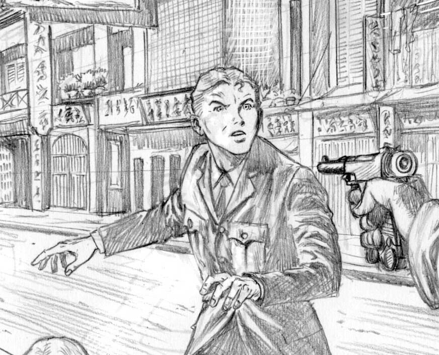 De Luca, Giuseppe - 1 Original drawing - Buck Danny - Sonny #2.1