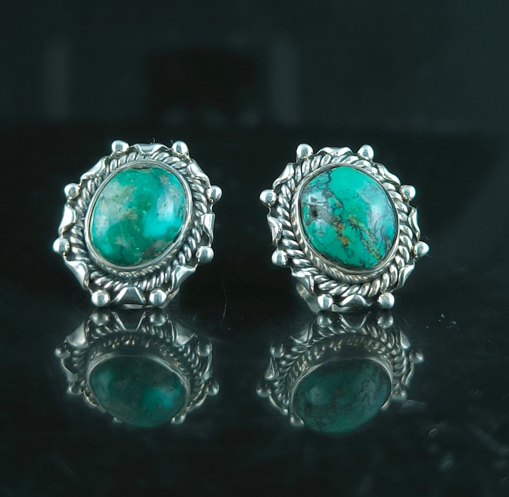 Türkis - Silber - Ohrringe - Ohrring aus Sterlingsilber #1.0