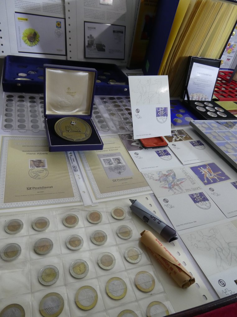 World. Collection of coins/banknote/medals/euro inkl. pp from old to modern (700 pieces)  (No reserve price) #4.3
