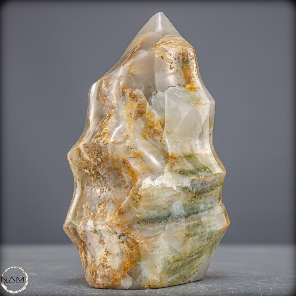 Green Garden Quarz Flamme – Lebendige Natur in kristalliner Form Freiform- 1604.01 g #4.3