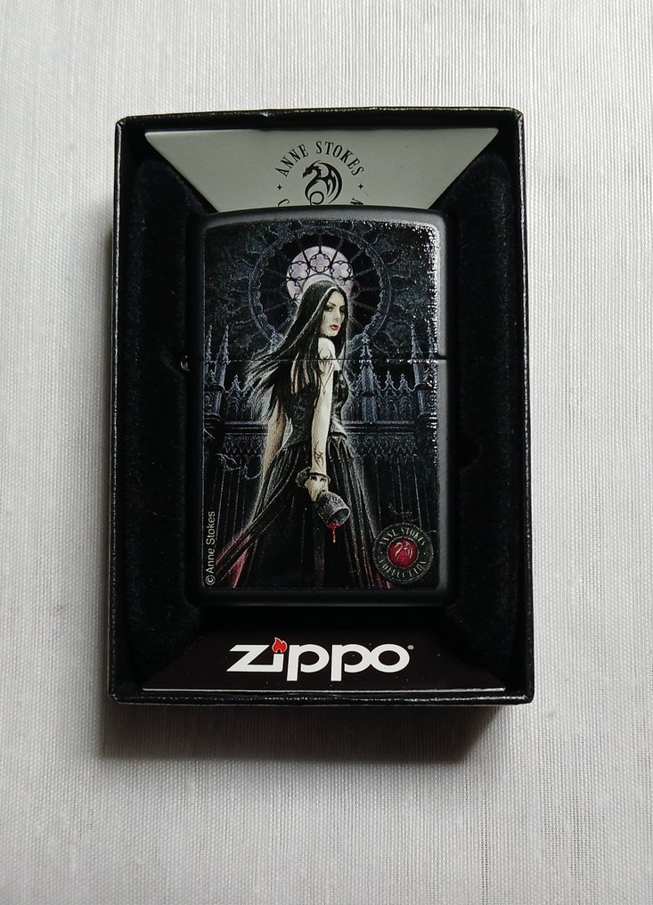Zippo - Anne Stokes Collection - Nincs minimálár - Zseb öngyújtó - Sárgaréz, Zománc #1.0