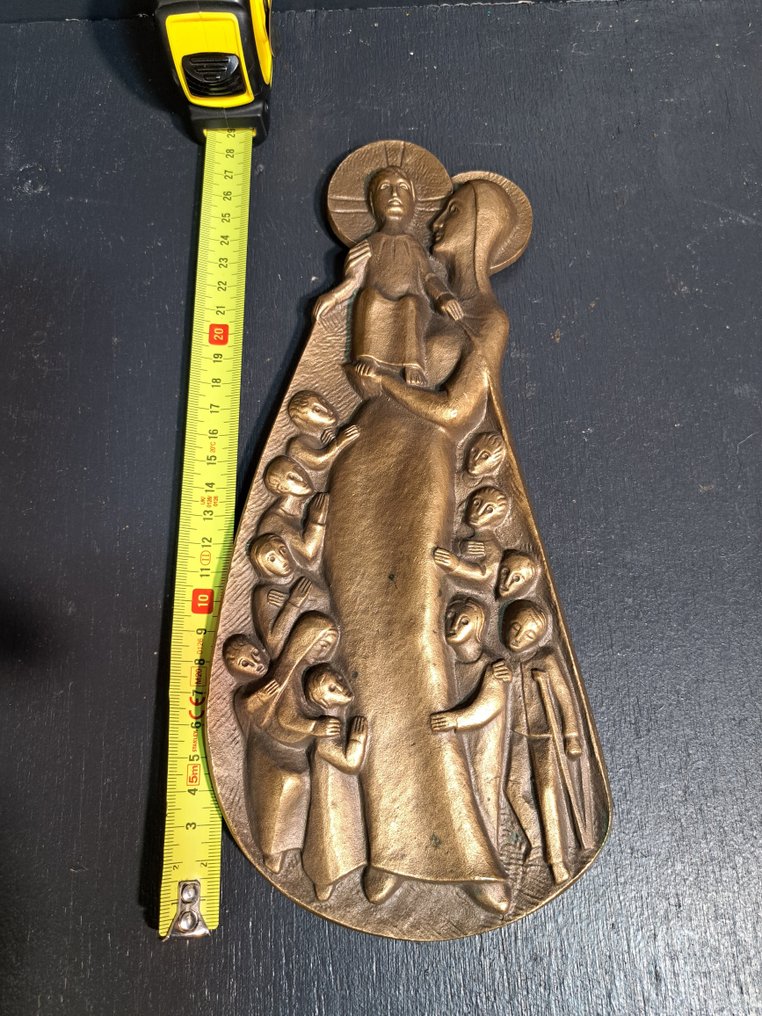 Πλακέτα - Μαντόνα της ευσπλαχνίας - 28 εκ. - Μπρούντζος #4.3