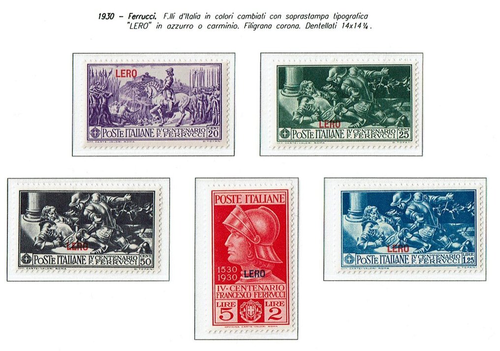 密克羅尼西亞 1930/1932 - Francesco Ferrucci 和 13 Isole MNH - Sassone #4.3