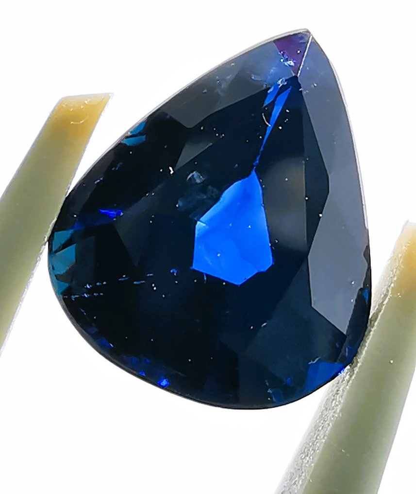 Sem preço de reserva - 1 pcs  Azul Safira  - 2.59 ct - Instituto Gemólogico Español (IGE) - Tailândia / Calor #1.0