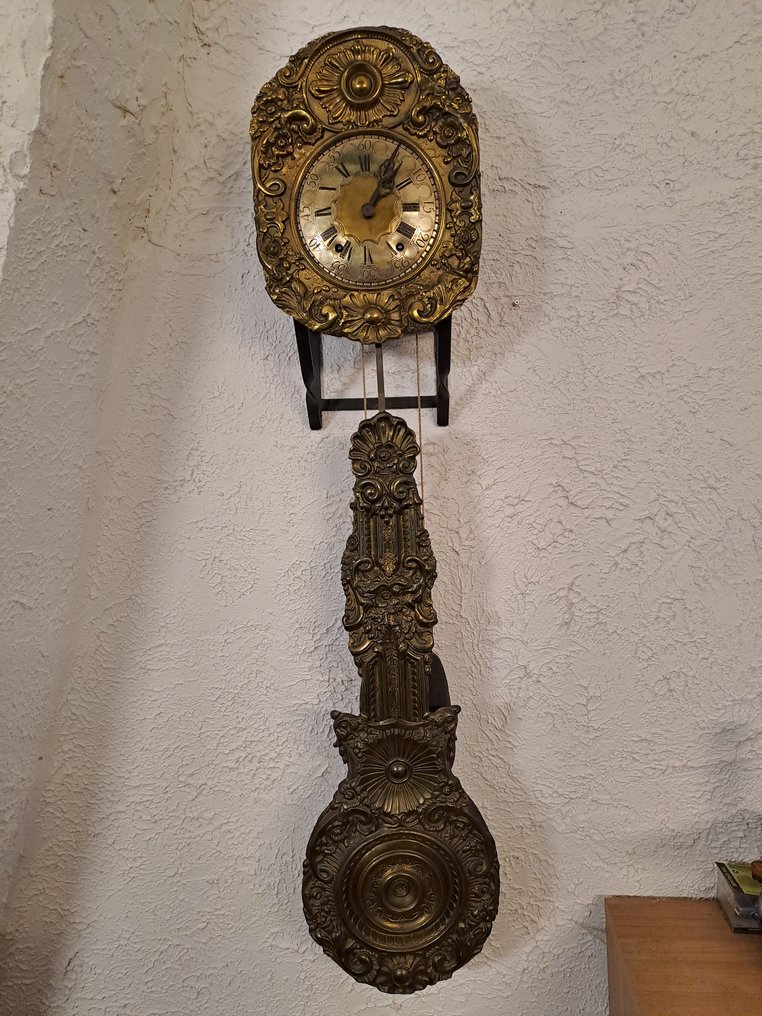 Comtoise clock -   Brass - 1850-1900 - Comtoise clock #1.0