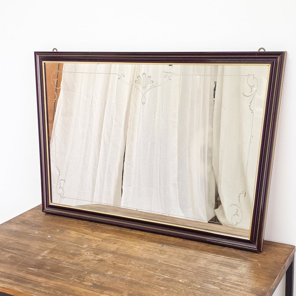 Tükör- trapéz - Fa - díszítő gravírozások #1.0