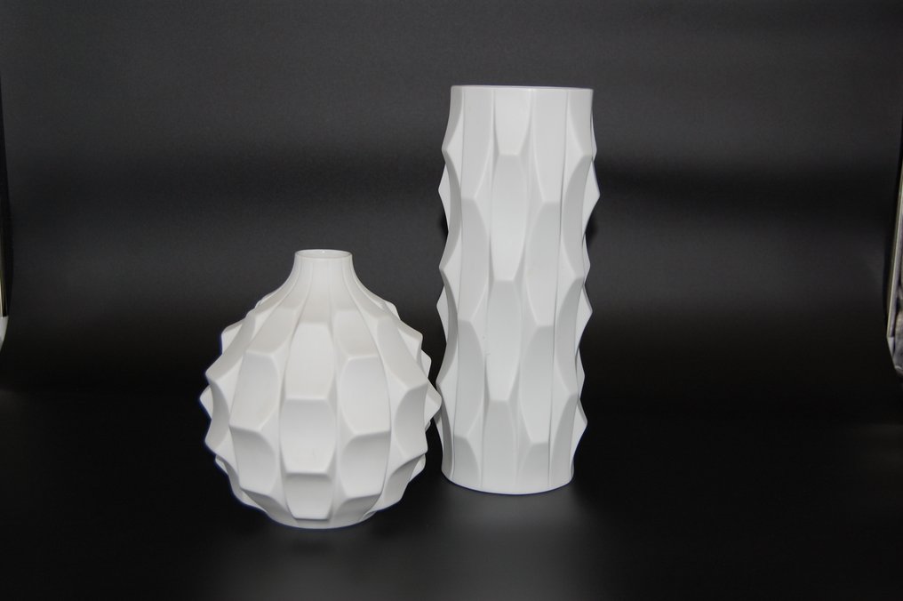 Hutschenreuther - Heinrich Fuchs - 花瓶 (2)  - 瓷器 - 古老的 #2.1