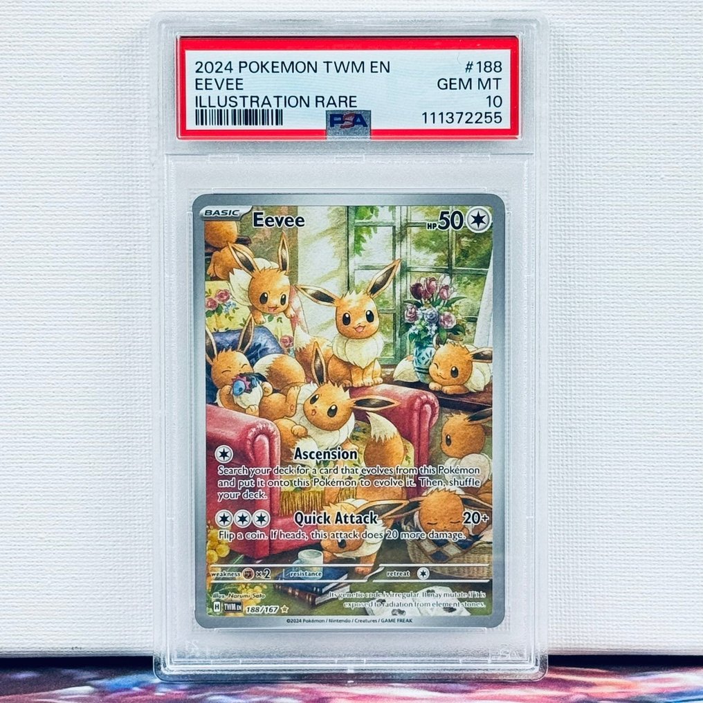Pokémon Graded card - Eevee 188 - Pokémon - PSA 10 #1.0