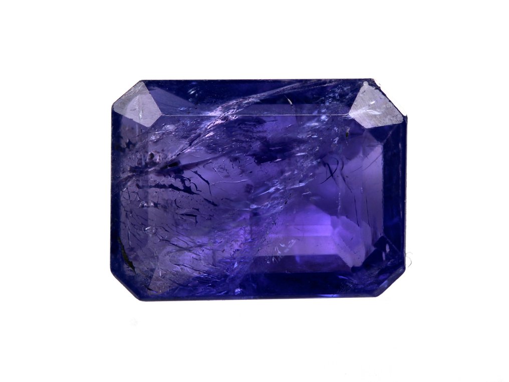 没有保留价 蓝色, 紫罗兰色 坦桑石  - 5.37 ct - 西班牙宝石学院（IGE） - 非常好的颜色 #1.0