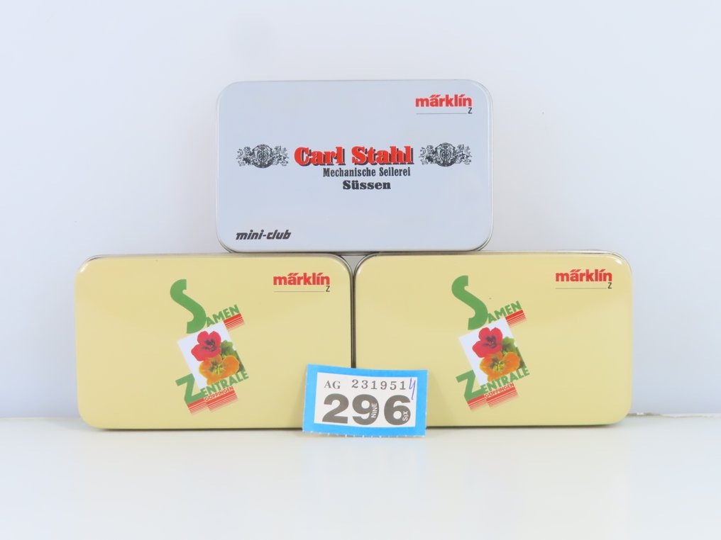 Märklin Z - Museumwagen 2003/Museumwagen 2005 - Wagon de marchandises pour trains miniatures (3) - Ensemble de marchandises composé d'un wagon de marchandises et d'un camion - DB #4.3