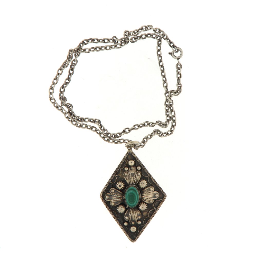 Fără preț de rezervă - Colier cu pandantiv Argint #2.1