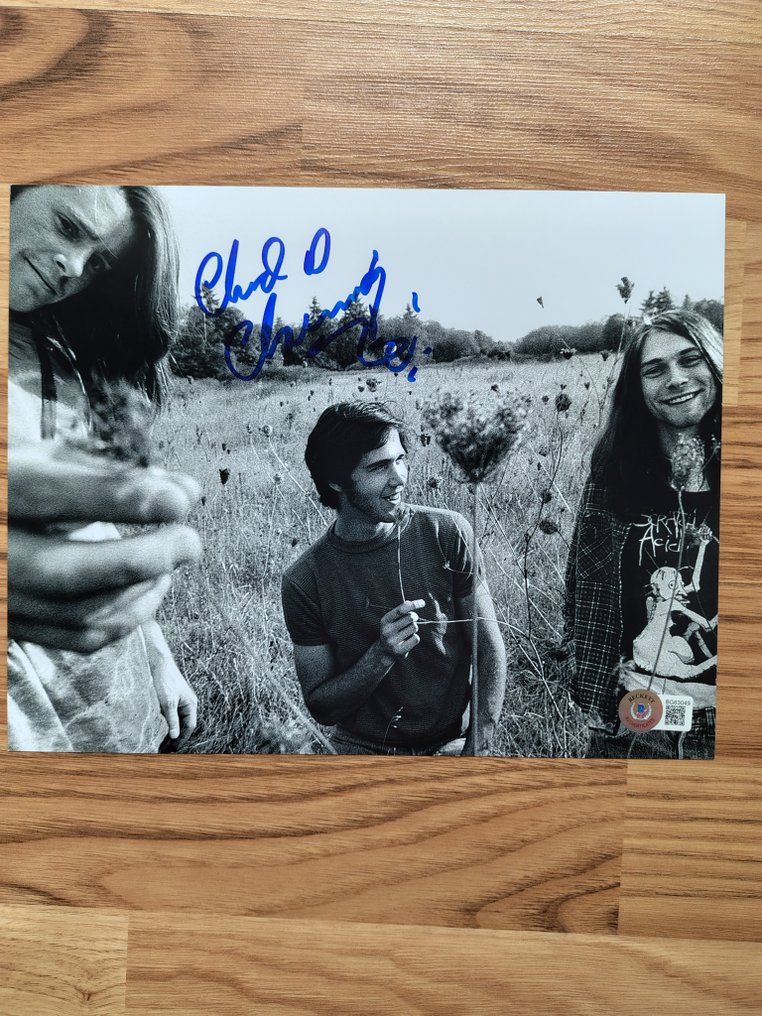 Nirvana - Chad Channing - Signed in person w/ Beckett Holo COA #1.0