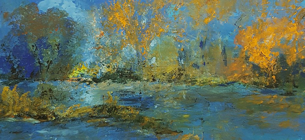 Denis Ferté - Rivière en crue à  l automne. #4.3