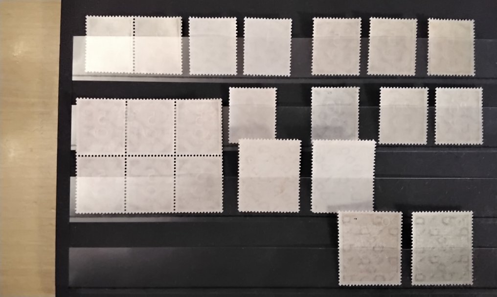 德国，联邦共和国 1949/1951 - 选择早期值 - Michel 111-112,  121-122 #1.0