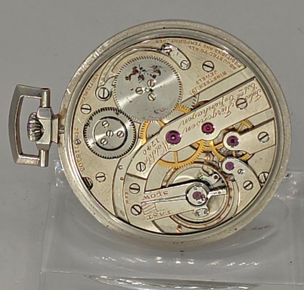 Jules Jürgensen für Cartier - Platine Lepine Taschenuhr - dunkelblauses Emaille Ziffernblatt - Schweiz um 1930 - 1900-1949 #3.2