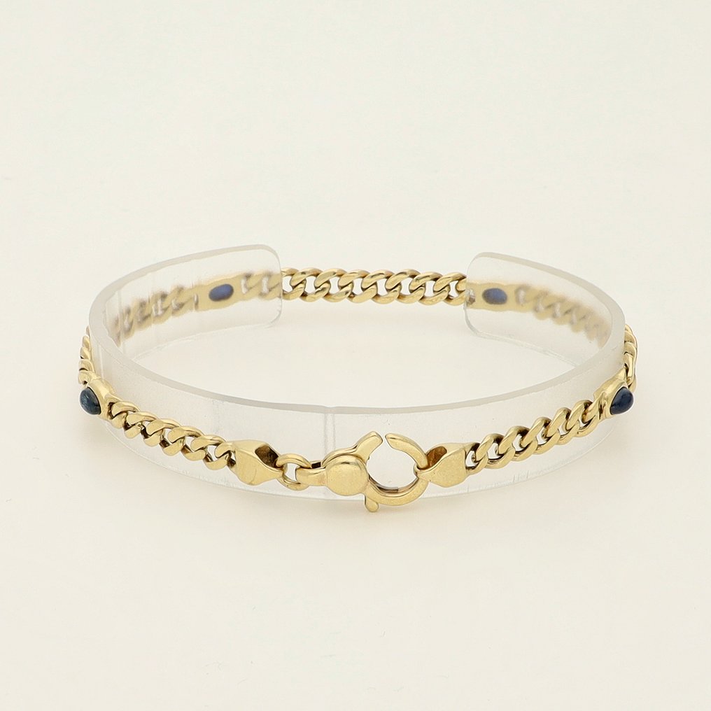 Sans prix de réserve - Bracelet - 14 carats Or jaune -  1.64ct. tw. Saphir #2.1