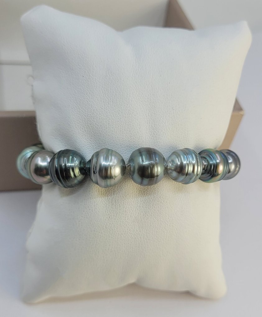 No reserve price - Bracelet 9.5x11mm Multi Tahitian Pearls #1.0