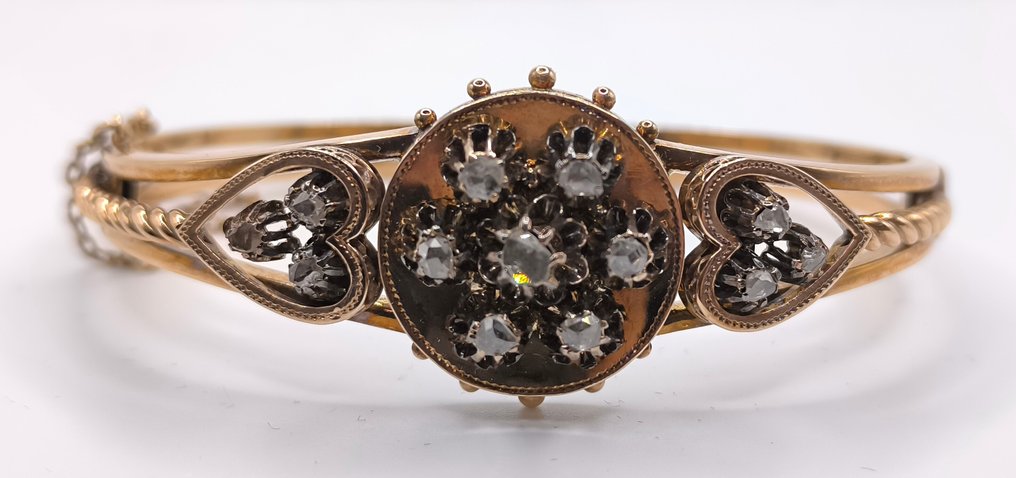 Βραχιόλι - 14 καράτια Ροζ χρυσό - 0.80ct. tw. Διαμάντι (Φυσικό) #4.3