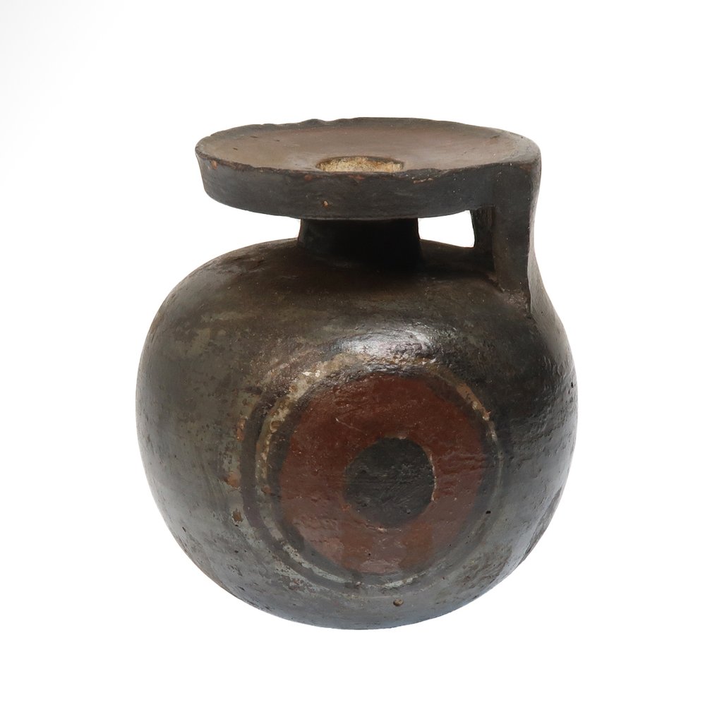 Grego Antigo, Lacônico Terracota Aryballos com Olhos (Coleção Bloomberg) #1.0