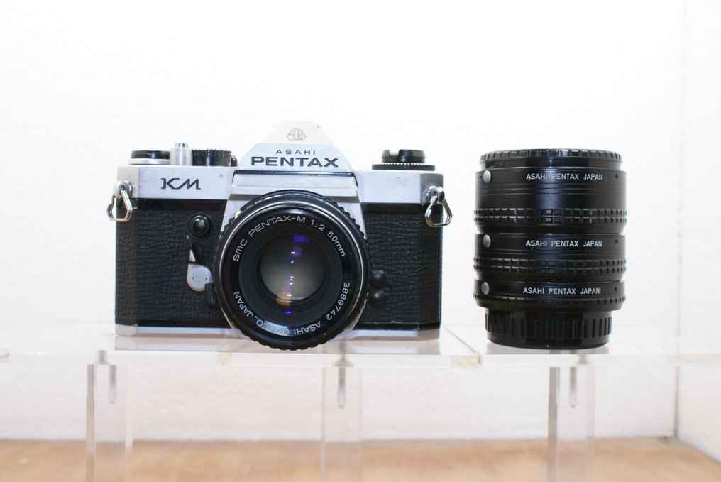 Asahi Pentax KM + smc-M 2/50/mm + tussenringen 1, 2 en 3 | Egylencsés reflex fényképezőgép (SLR) #1.0