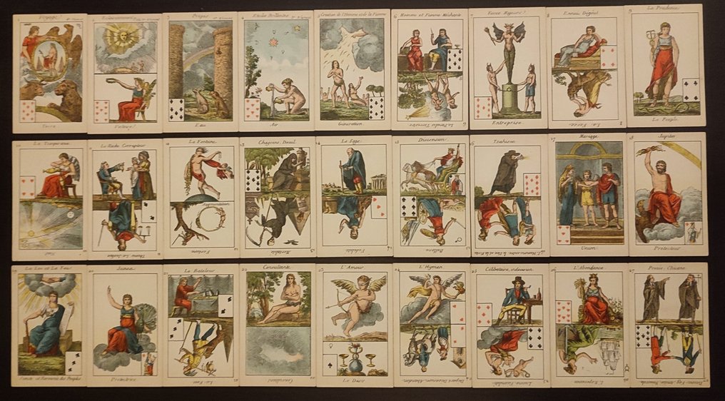 Baptiste-Paul Grimaud - Kortspil Le petit oracle des dames - 1850-1900 - Frankrig #3.2