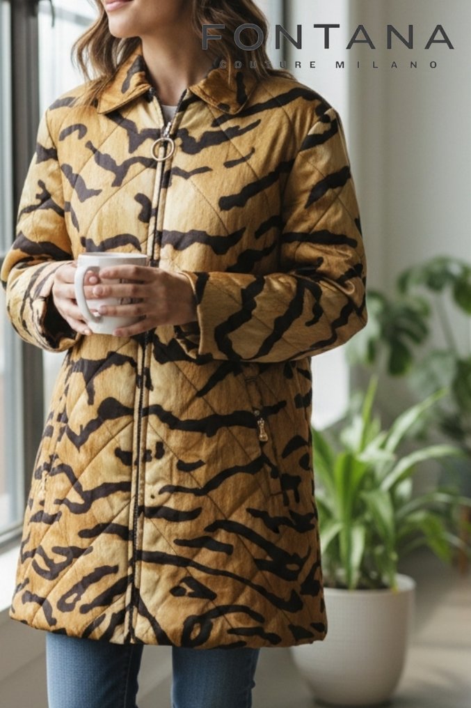 Fontana Couture Milano - 100% seta -size IT44 - Coat #1.0