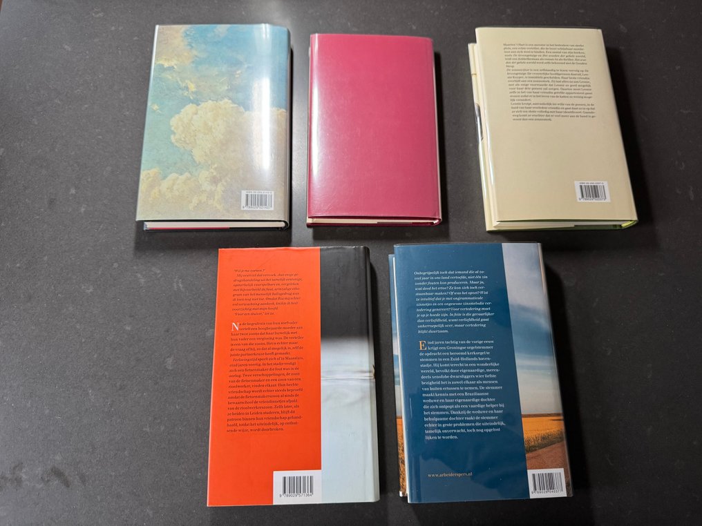 Maarten 't Hart - Lot met vijf gebonden eerste drukken - 1987-2019 #2.1