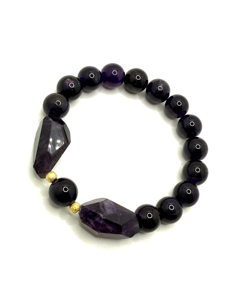 UNICO - 紫水晶 - 925纯银 - 真实性证明 - 2件套珠宝 - 专属人工 #1.0