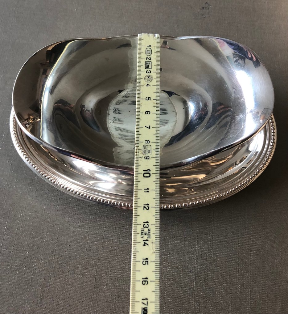 Christofle - 大盘 (4) - Perles - 银色金属 #4.3