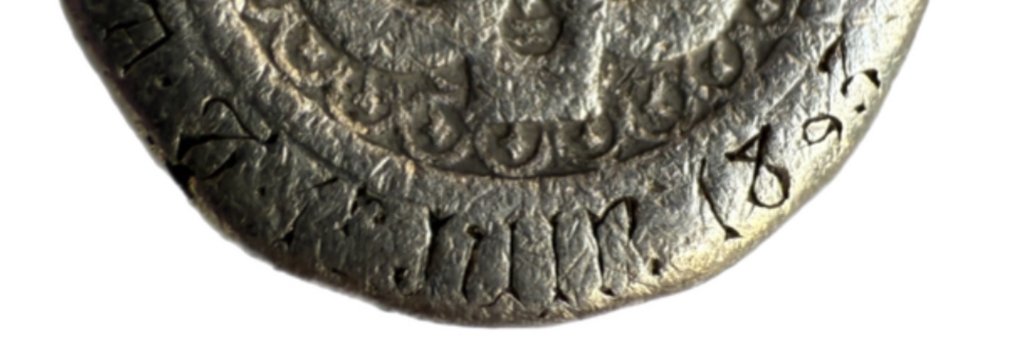 Senza prezzo di riserva - Ciondolo a moneta Argento, Argento massiccio vermeil art deco’ - 1893, art noveau #4.3