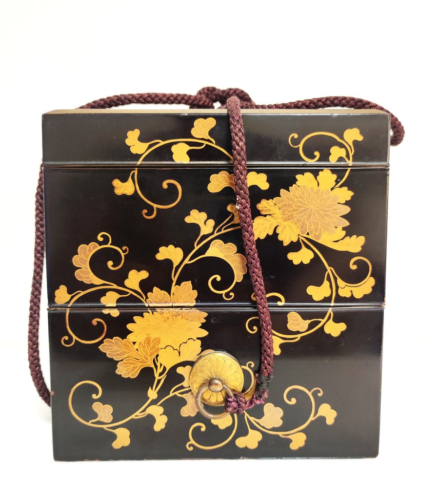 Wooden 2 Tiered Box with Makie Lacquerware - Κουτί - Ξύλο #1.0