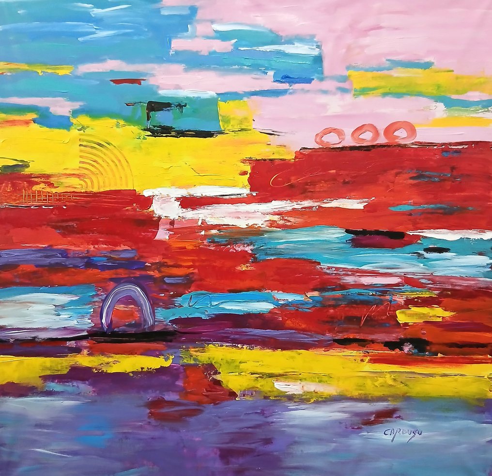 CARDUSU - “ ALEGRIA 01 ” XL  – Obra única original - #1.0