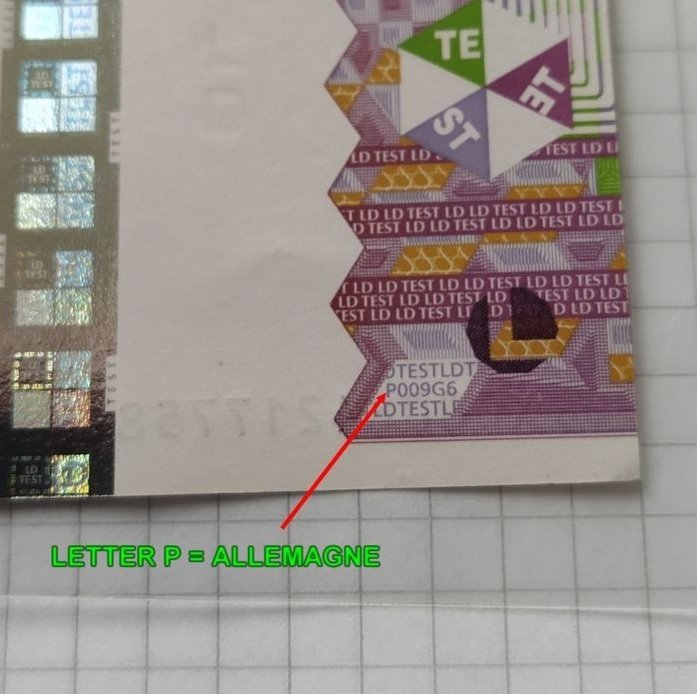 Germania. - Testnote LD  - testnote LD (Low Denomination) in preporation for the Euro with hologram  (Senza prezzo di riserva) #1.0