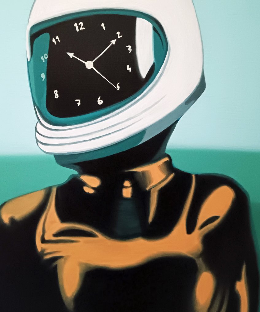 Tim Tilman - Space girl with clock #4.3