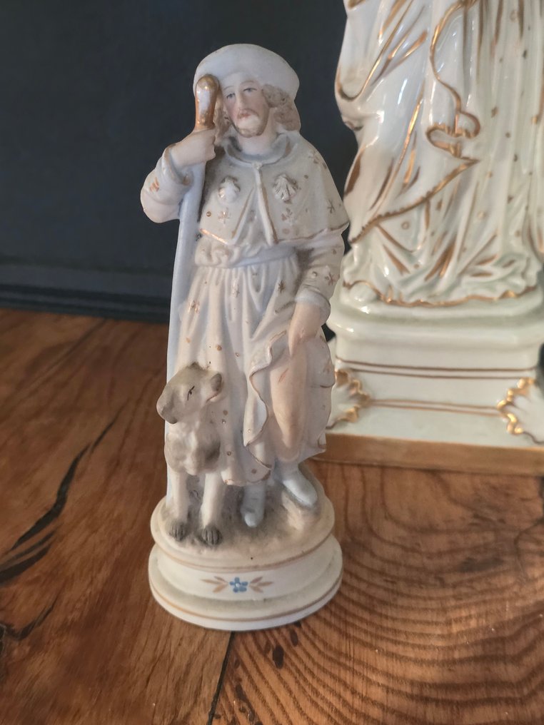 Set of 3 religious statuettes (3) - Porcelain - 1950-1960 #1.0