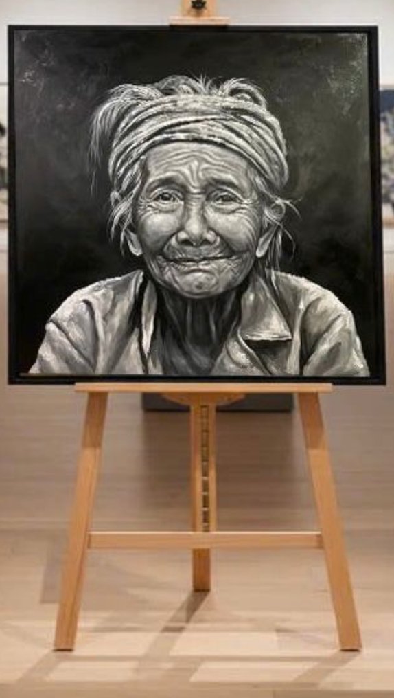 Nguyen Van Dien - L'Encre des Mémoires 140 x 140 cm #2.1