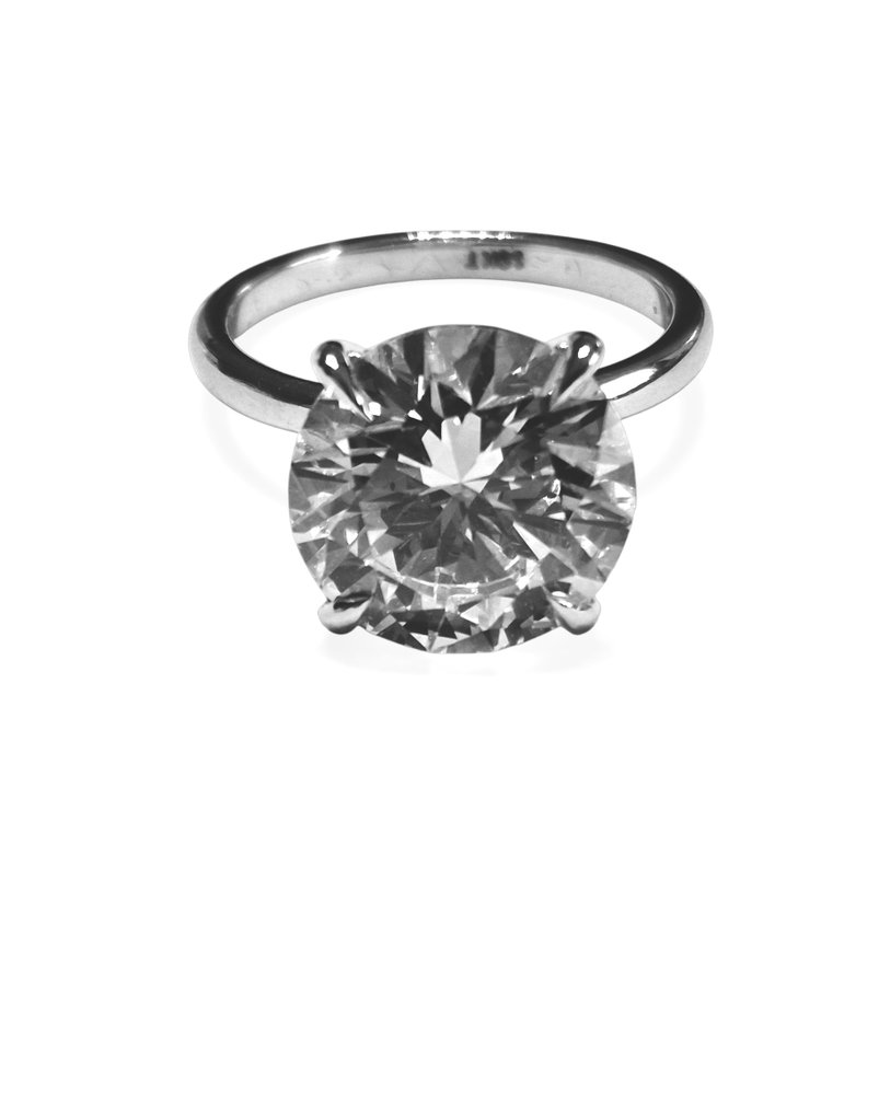 χωρίς τιμή ασφαλείας - Δαχτυλίδι αρραβώνων - 18 καράτια Λευκός χρυσός -  6.03ct. tw. Διαμάντι (Εργαστηριακής καλλιέργειας) #4.3