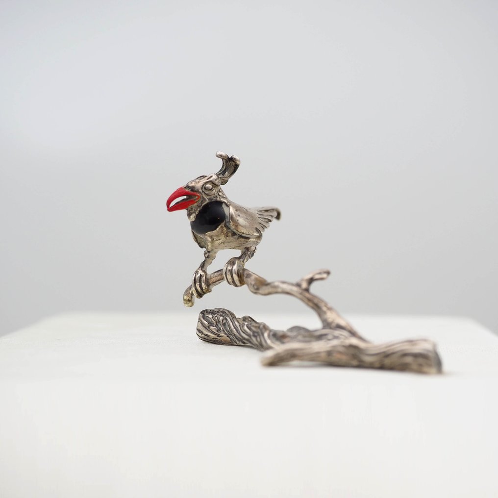 Miniatyrfigur - Uccello tropicale - .800 silver #2.1