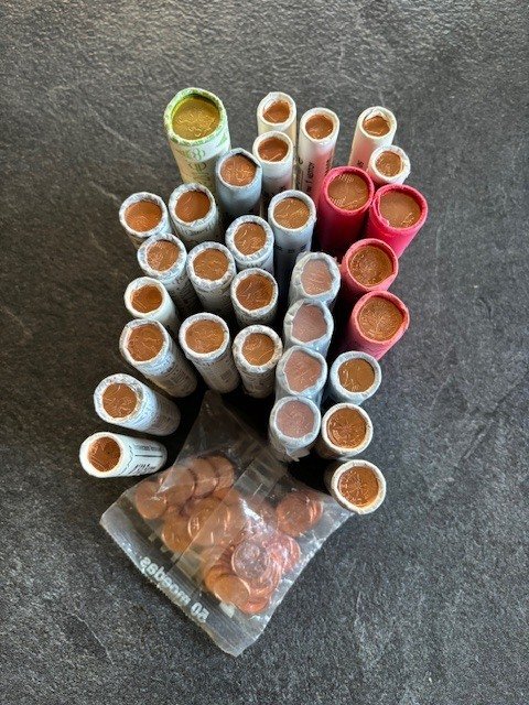 Europa. Coin Roll 2000/2004 (1600 munten) in 32 rollen (Ingen mindstepris) #1.0