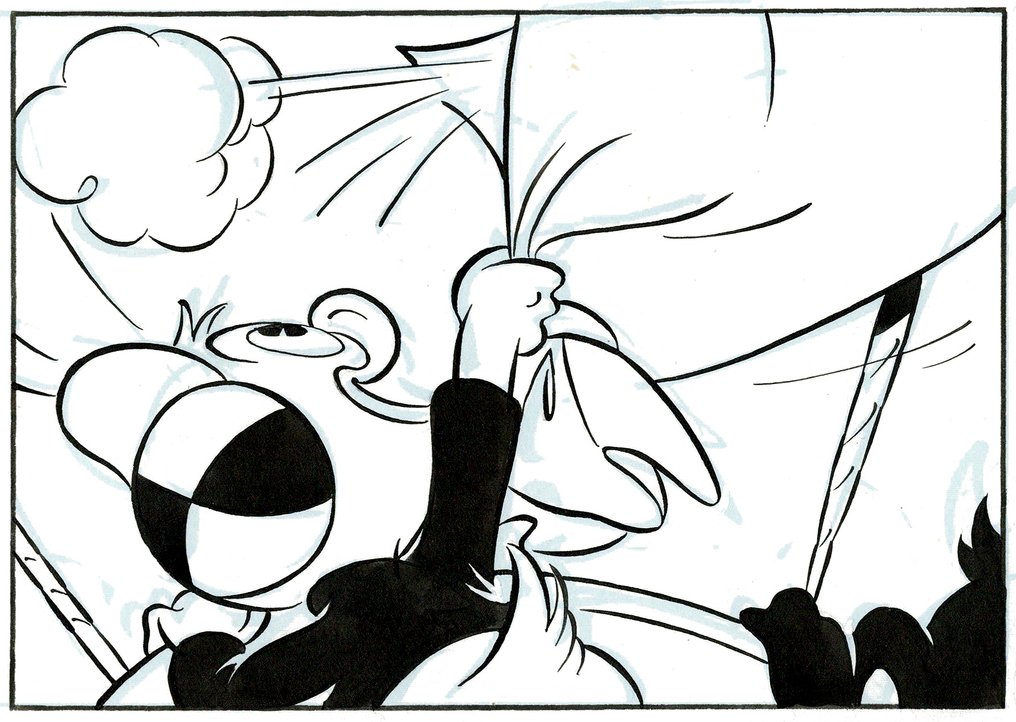 Tony Fernandez - 原始迪士尼页面 - Valley of the Golden Light (H 2021-363) – Donald Duck & Nephews – Hand Signed #4.3