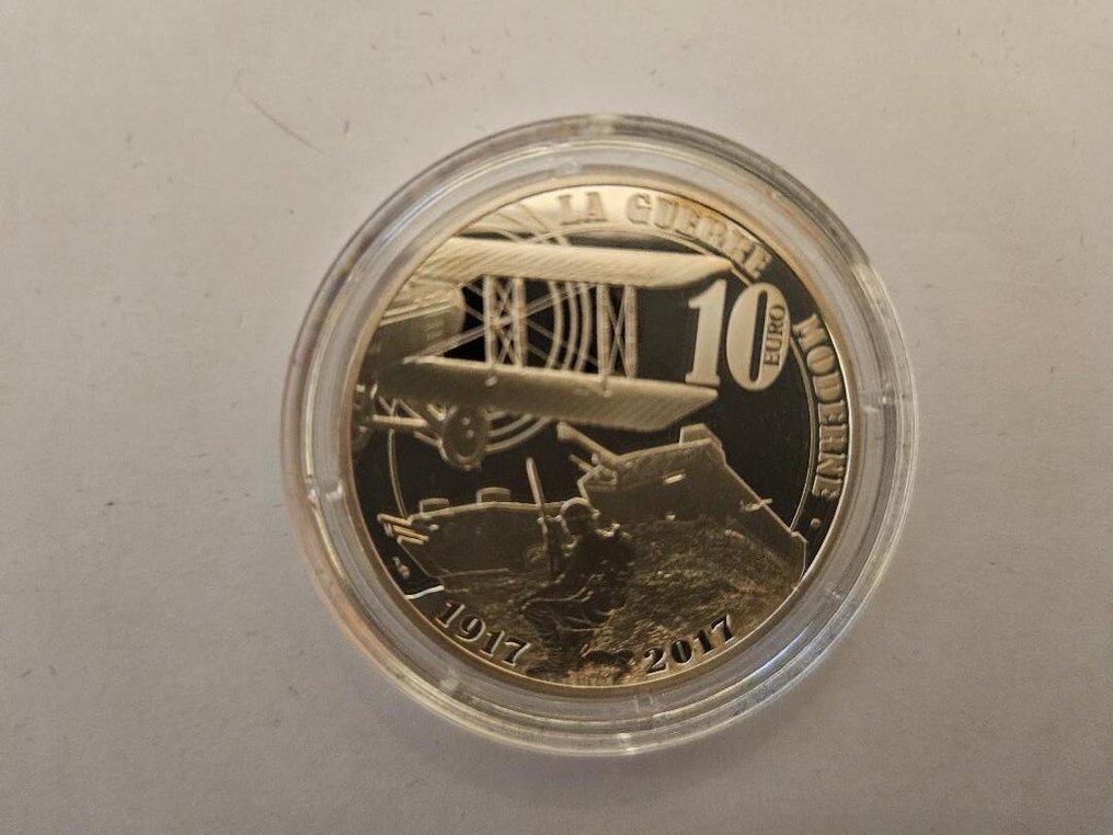 Frankrijk. 10 Euro 2017 "La Guerre Moderne" Proof  (Zonder minimumprijs) #1.0