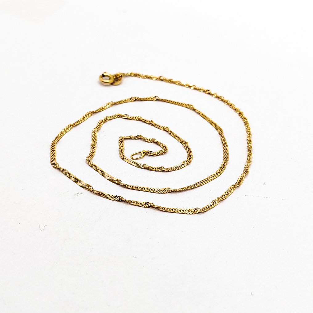 Zonder minimumprijs - Halsketting - 18 karaat Geel goud #2.1