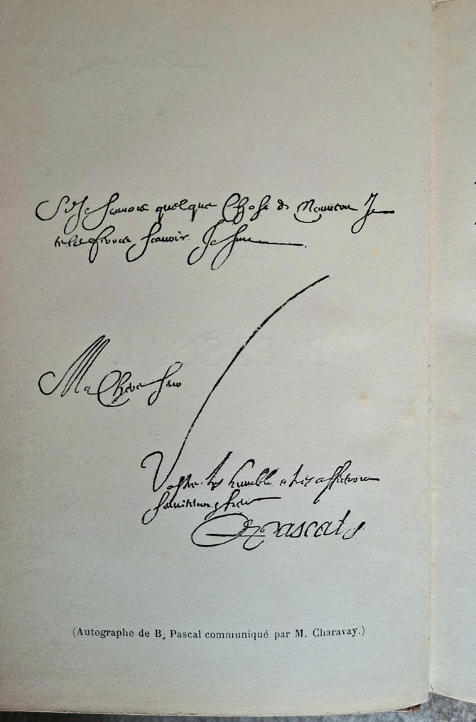 Blaise Pascal - Pensées (Edition spéciale luxe, réimpression édition de 1670) - 1920 #3.2